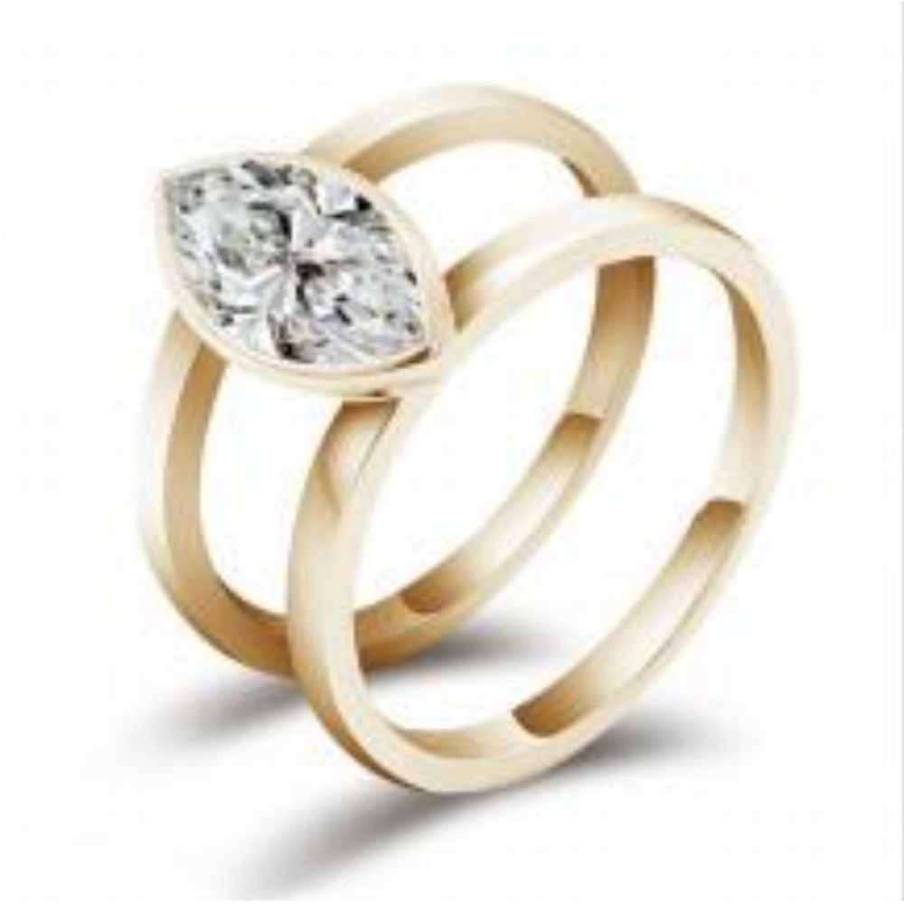 Marquise Cut Solitaire Engagement Ring — MARA Bridal (GORI002601)