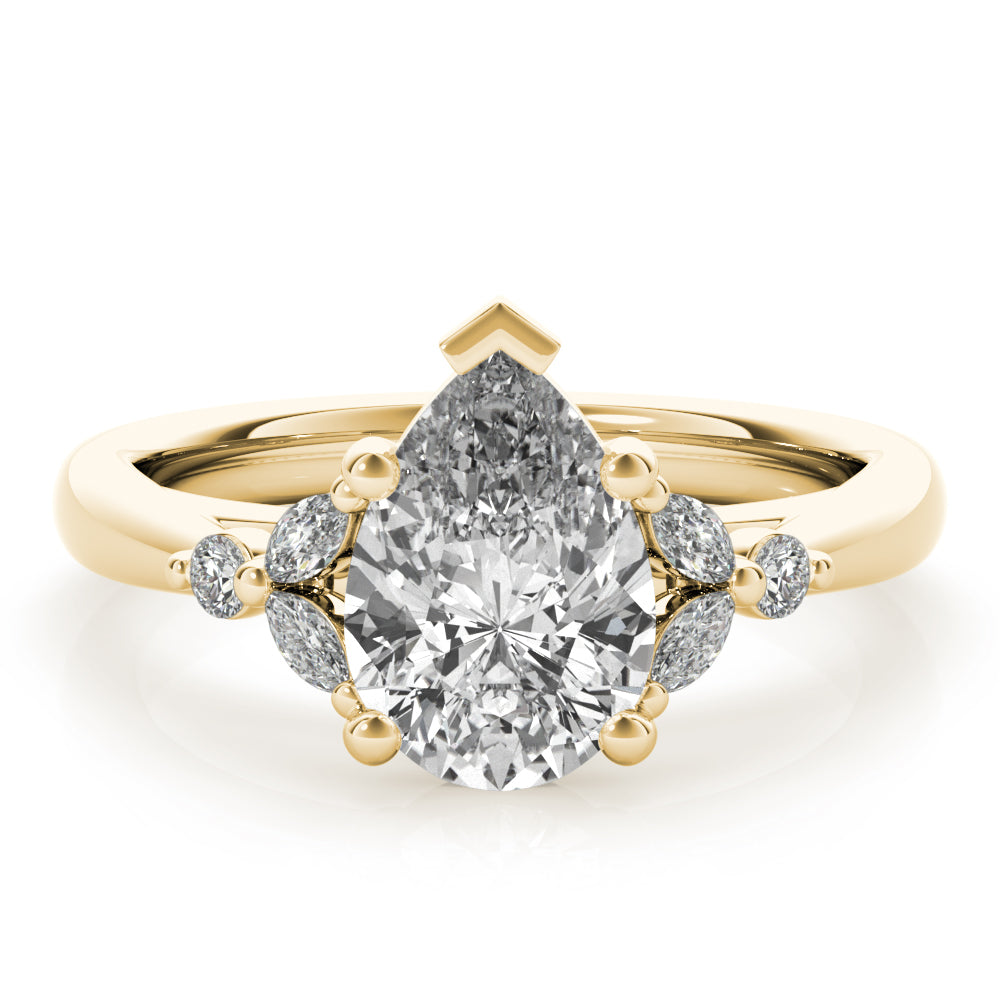 Blair Pear Shaped Diamond Engagement Ring Setting