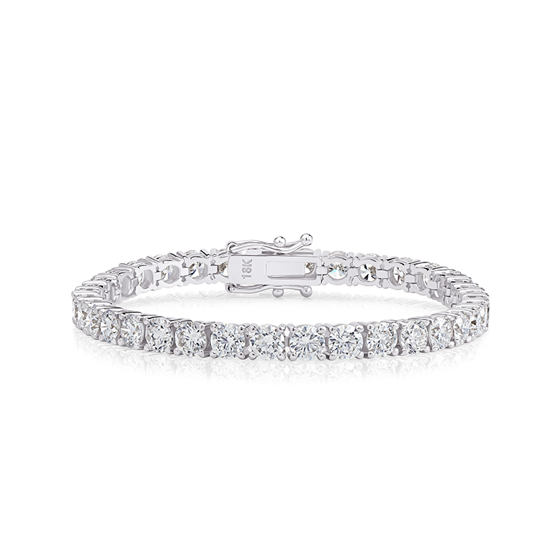 10.6ct Lab Diamond Tennis Bracelet — 18ct White Gold