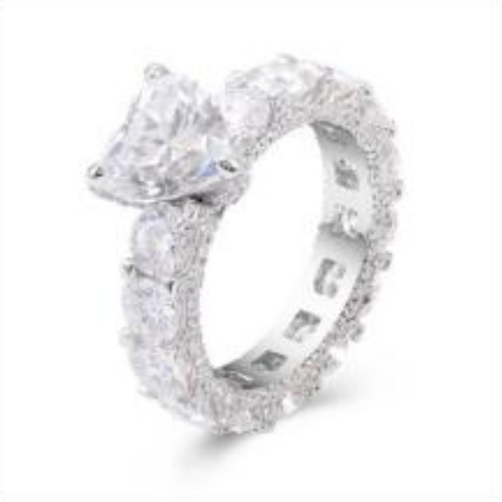 Radiant Cut Hidden Halo & Side Stone Engagement Ring — MARA Bridal (GORI002805-1)