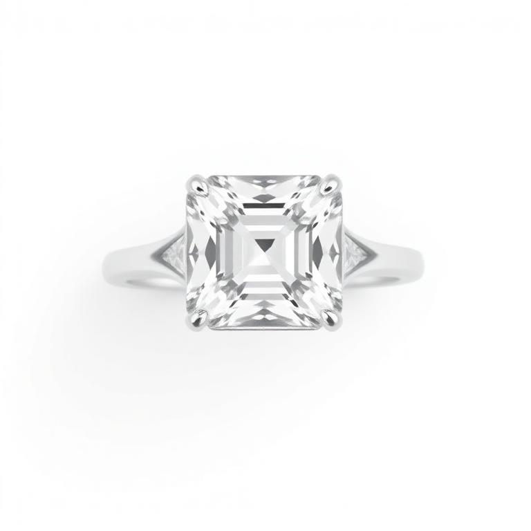 Asscher cut ring