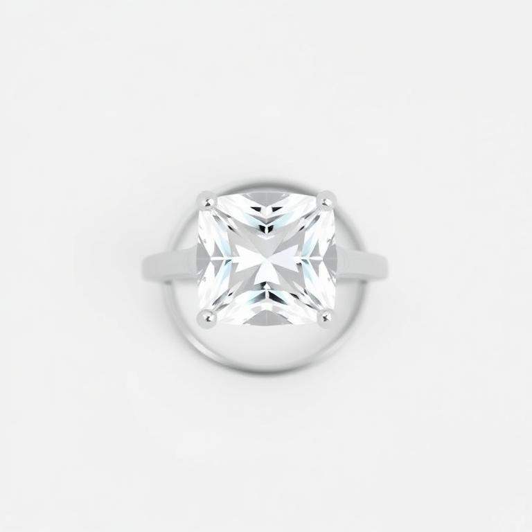 Cushion cut ring