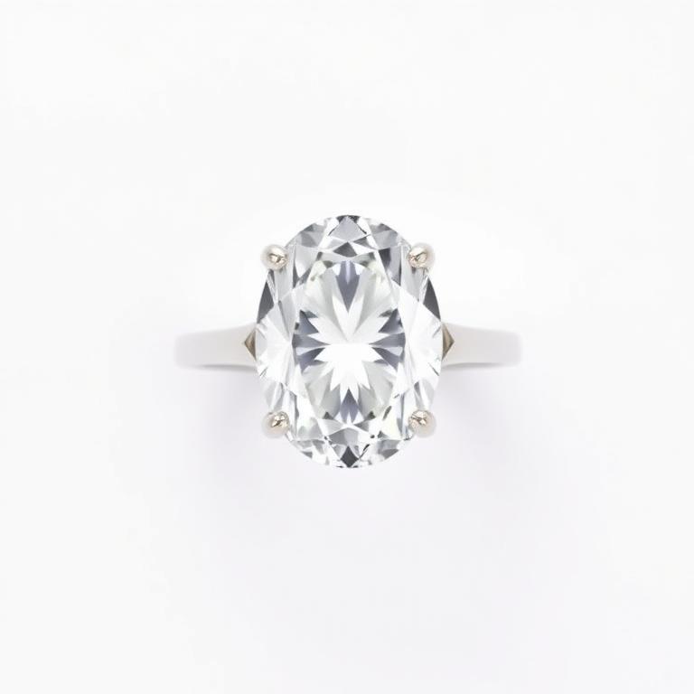 Oval cut ring