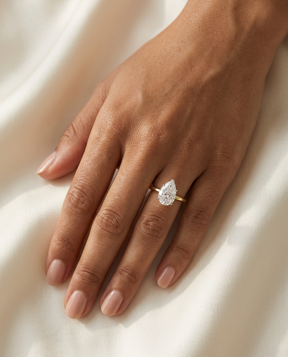 Aurélie — 2ct Pear Solitaire