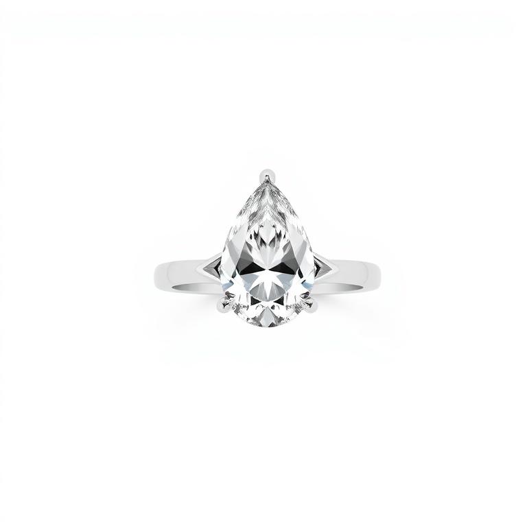Pear cut ring