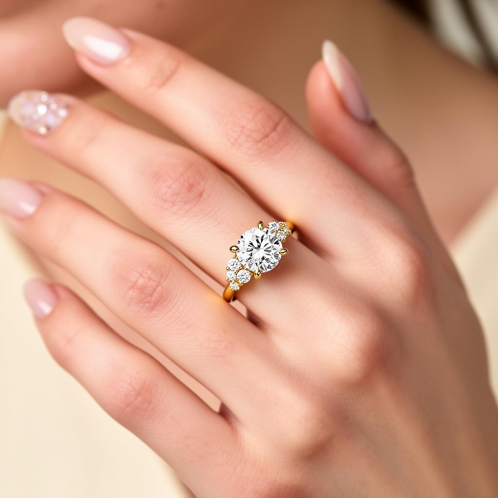 Stargaze worn on a fair-skinned hand